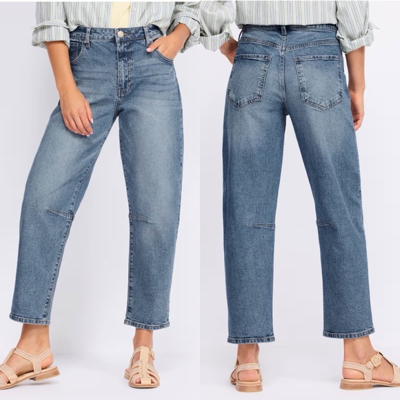 Kut from the Kloth Denim - KUT From The Kloth Ashley High-Rise Slouchy Barrel Jean Improving Medium Wash 6